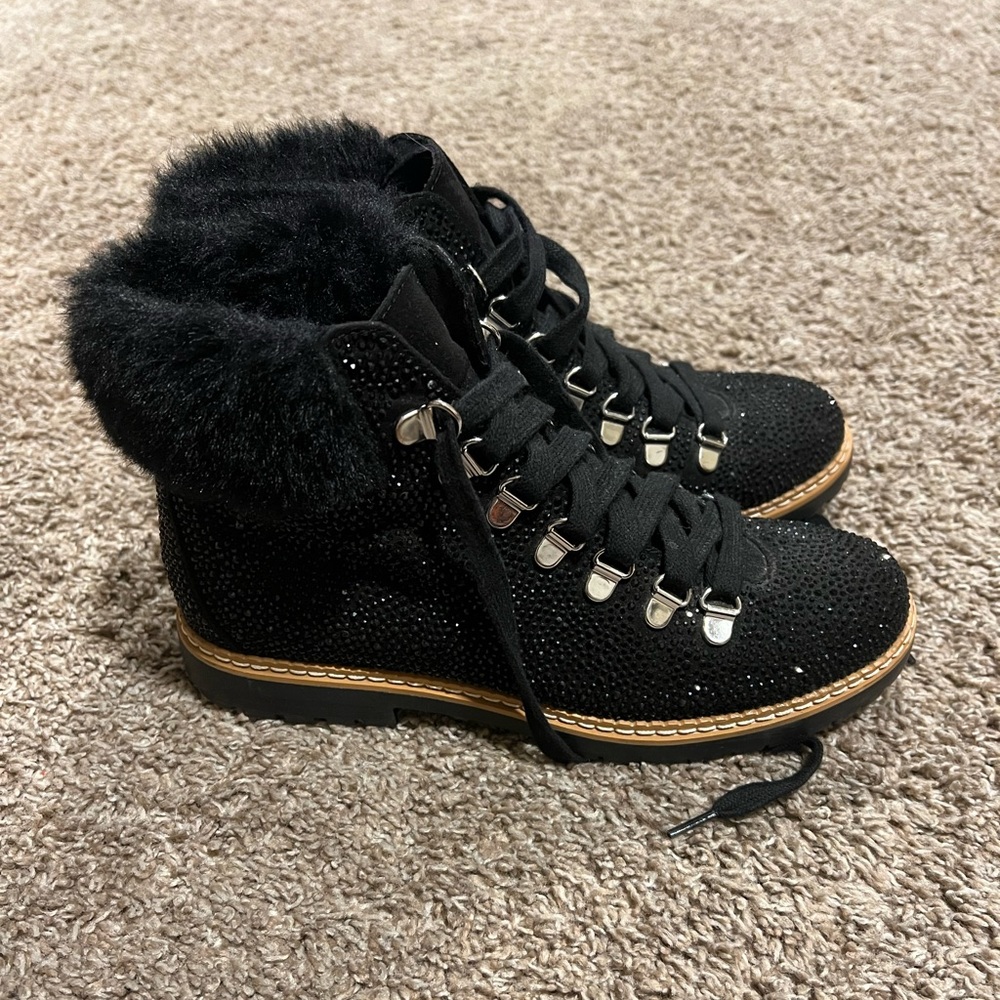 INC sparkly boots
